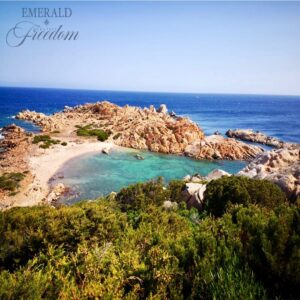 beach of crucitta caprera sardinia